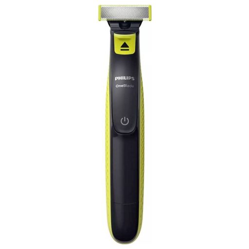 Philips OneBlade Szakállvágóó, Hajvágó, Tesztszőrzet nyíró, Precíziós trimmer, Borotva Lemosható, USB-s töltés funkció lime green, Szürke