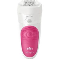   Braun Braun Silk&Soft 5500 BodyShave Rechargeable - Ladyshaver Epilátor Málna, Fehér