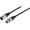Monacor MECR-1500/SW XLR Kábel [1x XLR dugó - 1x XLR alj] 15 m Fekete