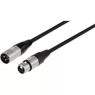   Monacor MECR-2000/SW XLR Kábel [1x XLR dugó - 1x XLR alj] 20 m Fekete