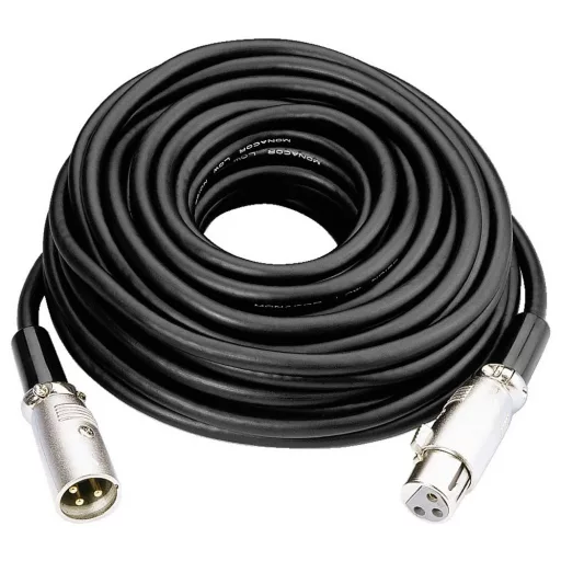 Monacor MEC-1000/SW XLR Kábel [1x XLR dugó - 1x XLR alj] 10 m Fekete