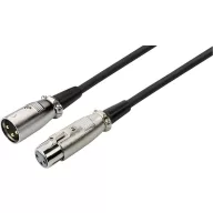   Monacor MEC-20/SW XLR Kábel [1x XLR dugó - 1x XLR alj] 6 m Fekete