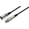Monacor MEC-20/SW XLR Kábel [1x XLR dugó - 1x XLR alj] 6 m Fekete