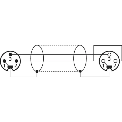 Monacor MEC-20/SW XLR Kábel [1x XLR dugó - 1x XLR alj] 6 m Fekete
