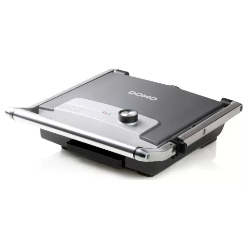 DOMO DO9225G Grillsütő Elektromos Cool-touch ház, Tapadásmentes bevonat, Visszajelző lámpa Fekete