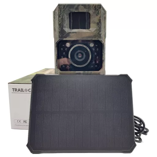 Berger & Schröter Mini 48 MP Vadmegfigyelő kamera 48 Megapixel Napelemes töltővel, lítiumion akkuval Terepszínű barna, Fekete