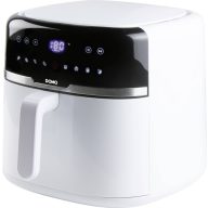   DOMO DO1148FR Forrólevegős fritőz 8 l Túlhevülés elleni védelem, Időzítő funkció, Kijelzővel, Tapadásmentes bevonat Fehér