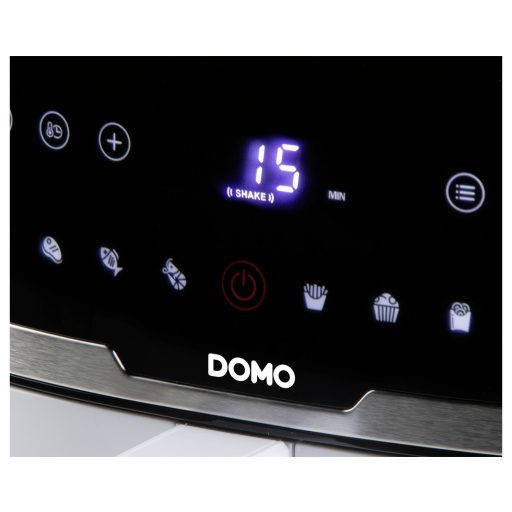 DOMO DO1148FR Forrólevegős fritőz 8 l Túlhevülés elleni védelem, Időzítő funkció, Kijelzővel, Tapadásmentes bevonat Fehér