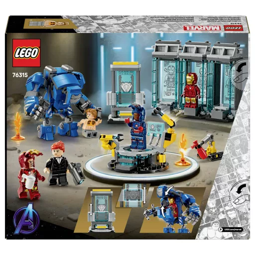 LEGO® MARVEL SUPER HEROES 76315 Iron Man' s Lab: Páncélcsarnok