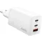 Aqiila W3 USB-s töltőkészülék 65 W 1x USB-A, 2x USB-C® Power Delivery, Quick Charge 3.0, QC 4+ Fehér Beltér