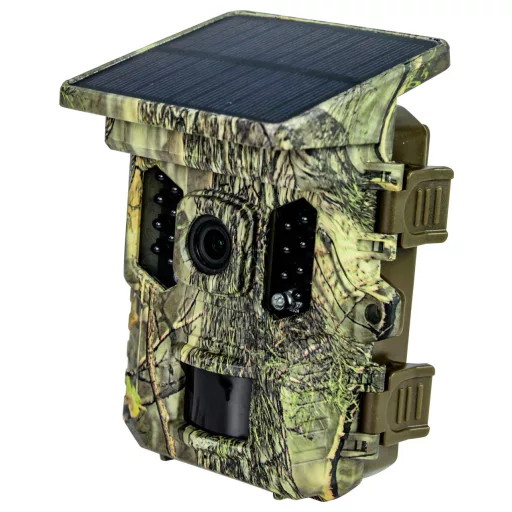 Braun Phototechnik Scouting Cam Black300 WiFi Solar 4K Mini Vadmegfigyelő kamera Fekete LED-ek, WLAN, Felgyorsított felvétel funkció Terepszínű zöld