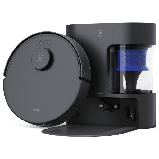 ECOVACS DKX55-11EC Porszívó és felmosó robot Fekete Porzsák nélkül, Ciklon technika