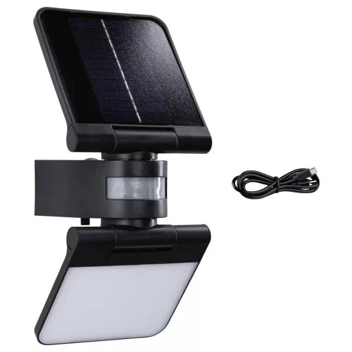 Paulmann 94609 Lesla Napelemes fali fényszóró mozgásérzékelővel EEK: A (A - G) 12.5 W Melegfehér Antracit