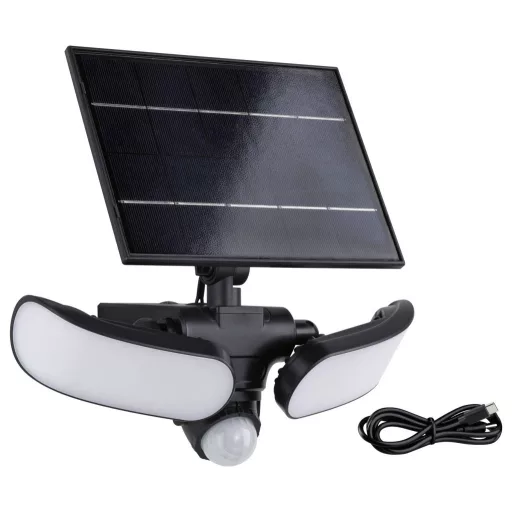 Paulmann 94610 Sonlig Napelemes fali fényszóró mozgásérzékelővel EEK: A (A - G) 9 W Melegfehér Antracit