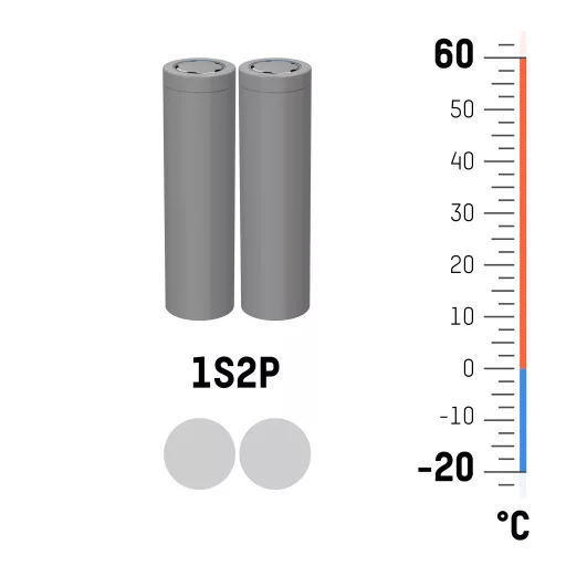 Ansmann 1S2P Akkucsomag Cellaszám: 2 Elem- és akkuméret: 18650 Kábel Lítiumion 3.6 V 7000 mAh
