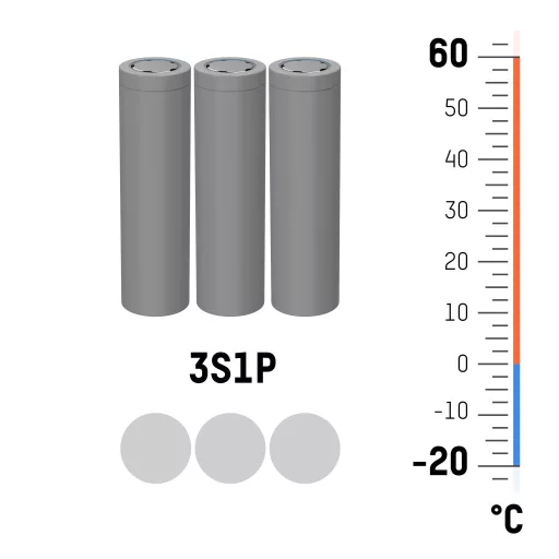 Ansmann 3S1P Akkucsomag Cellaszám: 3 Elem- és akkuméret: 18650 Kábel Lítiumion 10.8 V 2600 mAh