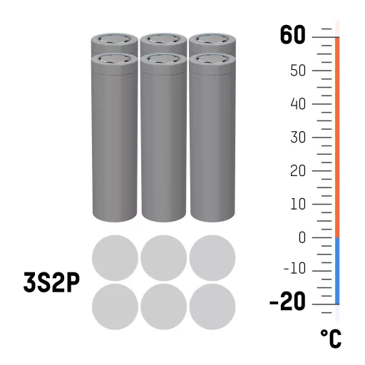 Ansmann 3S2P Akkucsomag Cellaszám: 8 Elem- és akkuméret: 18650 Kábel Lítiumion 10.8 V 5100 mAh