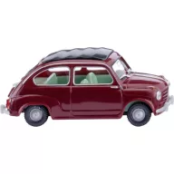   Wiking 009908 H0 Személygépkocsi modell Fiat 600, borvörös