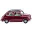 Wiking 009908 H0 Személygépkocsi modell Fiat 600, borvörös