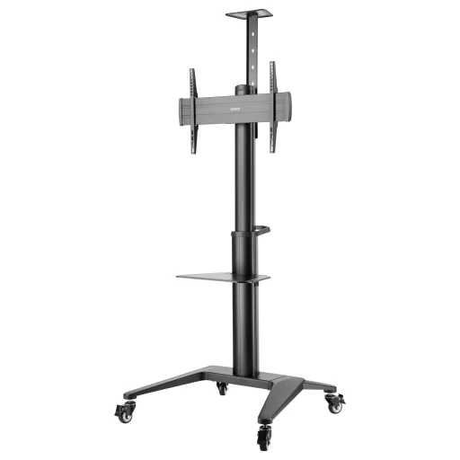 SpeaKa Professional SP-TVC-1400 TV kocsi Állítható magasságú, Készülék tartó 94,0 cm (37) - 190,5 cm (75) Padlóállvány, Fekvő / álló , Forgatható, Dönthető
