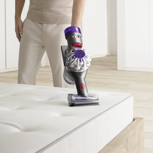 dyson V8 Absolute Silber-Gelb 476547-01 Akkus Zyklon porszívó 21.6 V töltővel, Ciklon technika, Akkuval, Porzsák nélkül