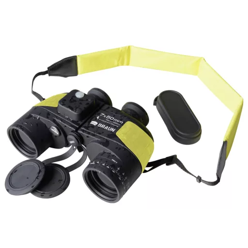 Braun Phototechnik Marine távcső 20135 7 x 50 mm Porro Sárga, Fekete 20135