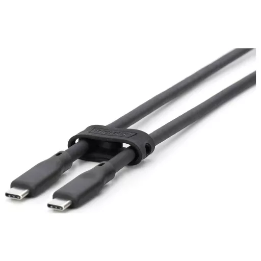 Digitus USB C kábel USB 3.2 Gen1 USB-C® dugó 2.00 m Fekete (matt) kiváló öregedési tulajdonságok, Hajlékony, Hajlékony belső vezeték, Jó váltakozó hajlítási