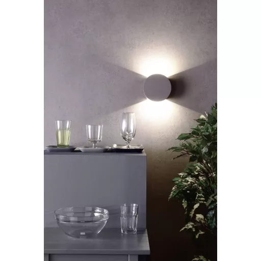 Deko Light Lupe II 341181 LED-es fali lámpa Fixen beépített LED-es EEK: G (A - G) 6.2 W LED Szürke