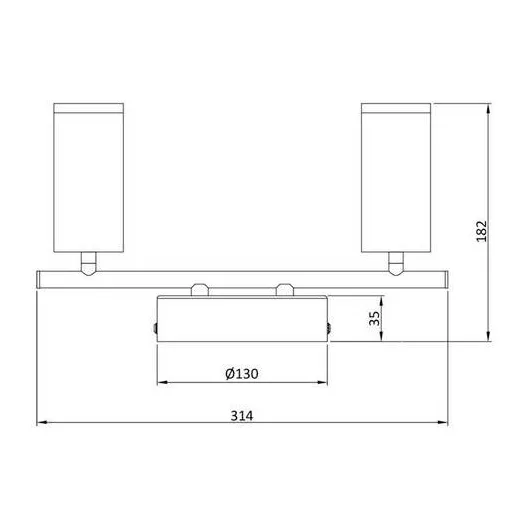 Deko Light 348112 Becrux II Mennyezetre építhető lámpa LED EEK: F (A - G) 11.0 W Ezüst