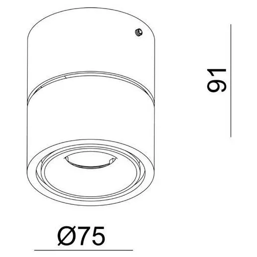 Deko Light 348233 Uni II Mini Mennyezetre építhető lámpa LED 11.3 W Fehér