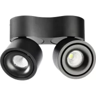   Deko Light 348236 Uni II Mini Double Mennyezetre építhető lámpa LED 21.0 W Fekete