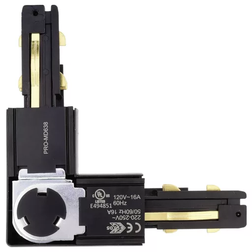 Deko Light 710528 D Line DALI Nagyfeszültségű sínes rendszer elemek Sarokelemek Grafit fekete (RAL 9011)