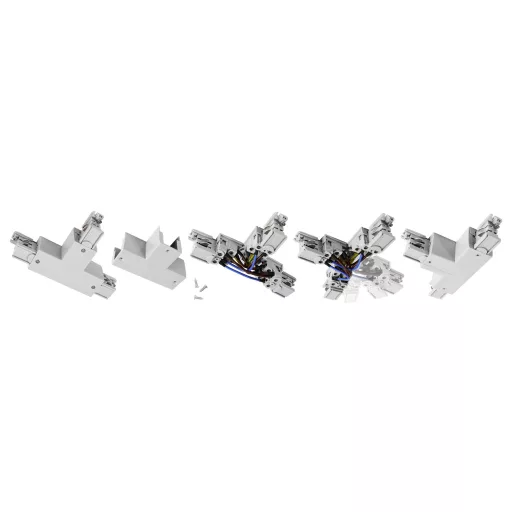 Deko Light 710530 D Line DALI Nagyfeszültségű sínes rendszer elemek T összekötő Közlekedési fehér (RAL 9016)