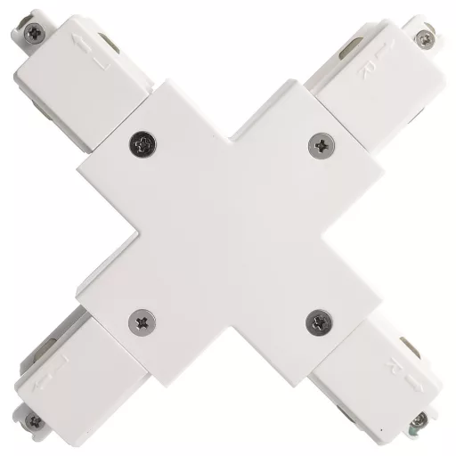 Deko Light 720028 D One Nagyfeszültségű sínes rendszer elemek X-összekötő 1 részes készlet Fehér
