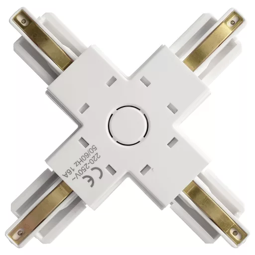 Deko Light 720028 D One Nagyfeszültségű sínes rendszer elemek X-összekötő 1 részes készlet Fehér