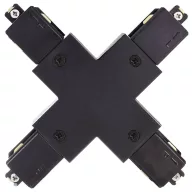   Deko Light 720029 D One Nagyfeszültségű sínes rendszer elemek X-összekötő 1 részes készlet Fekete