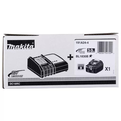 Makita 191A24-4 Akku Szerszámakku és töltő 18 V 3.0 Ah Lítiumion
