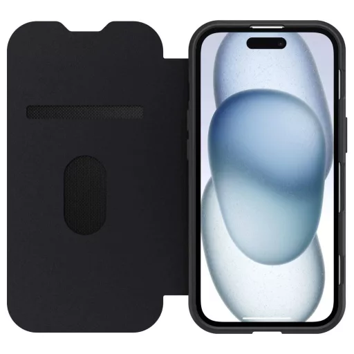 Otterbox React Booklet Apple iPhone 16e, iPhone 15, iPhone 14, iPhone 13 Átlátszó, Fekete Induktív töltés, MagSafe kompatibilis 77-97827