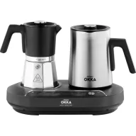   arzum OK0027-0500 Mokka automata Fekete, Króm Kapacitás, csésze=5
