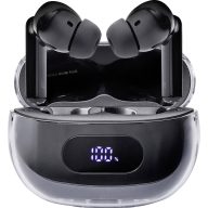   Intenso Buds Plus T310AE schwarz In Ear headset Bluetooth® Stereo Fekete Noise Cancelling Töltőtok, Elemtöltés kijelzés, Érintéses vezérlés Mobiltelefon