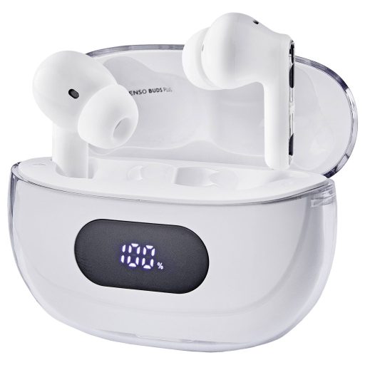 Intenso Buds Plus T312AE weiß Mobiltelefon In Ear headset Bluetooth® Stereo Fehér Noise Cancelling