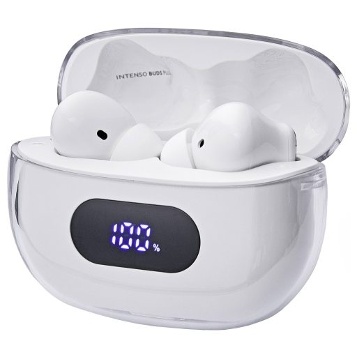 Intenso Buds Plus T312AE weiß Mobiltelefon In Ear headset Bluetooth® Stereo Fehér Noise Cancelling