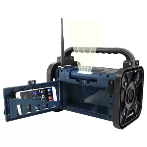 soundmaster DAB85BL Építkezési rádió DAB+, URH AUX, DAB+, URH Kék, Fekete