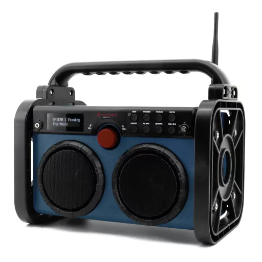 soundmaster DAB85BL Építkezési rádió DAB+, URH AUX, DAB+, URH Kék, Fekete