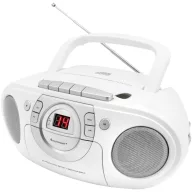   soundmaster SCD5100WE CD-s rádió URH CD, AUX, Kazetta, URH Fehér