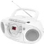 soundmaster SCD5100WE CD-s rádió URH CD, AUX, Kazetta, URH Fehér
