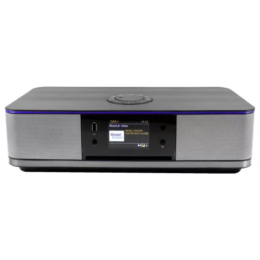 soundmaster ICD2023SW CD-s internetrádió Internet, DAB+, URH DAB+, URH, Internetrádió, WLAN, Bluetooth®, CD, MP3, AUX Spotify Fekete