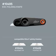 Slice 10495 Összecsukható kés Fekete, Narancs