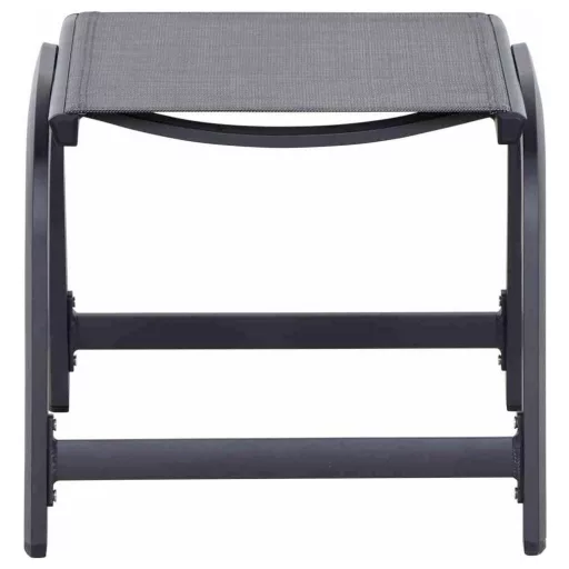 Siena Garden Tesoro M29540 Kerti hokedli Alumínium Antracit (matt), Fekete, Ezüst