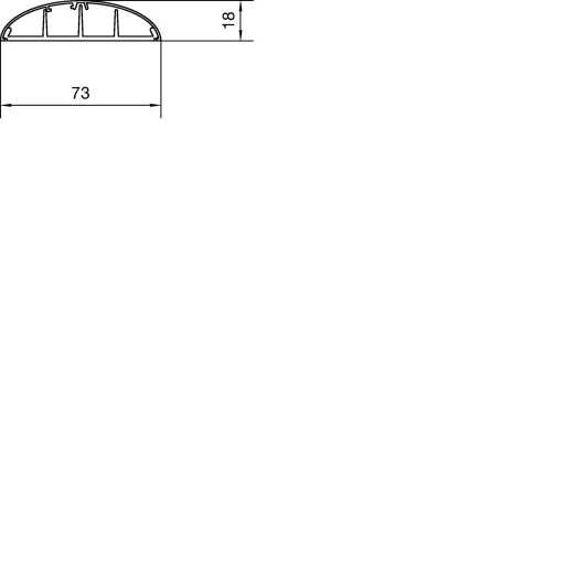 Hager SL1807509016 Taposó csatorna (H x Sz x Ma) 2000 x 73 x 18 mm 32 m